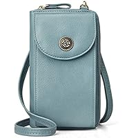 BROMEN Women Briefcase 15.6 inch Laptop Tote Bag Vintage with Small Crossbody Bag for Women Leather Cellphone Wallet Fashion Travel Shoulder Bag Blue