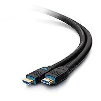 Legrand - C2G Ethernet Cable, 4k High Speed HDMI Cable, Black In Wall HDMI Cable, 60 hz HDMI Cable, 20 Foot HDMI Cable, 1 Count, C2G 50188