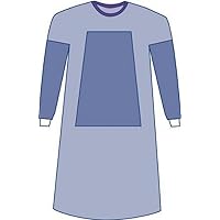 Medline DYNJP2101 Sterile Fabric-Reinforced Eclipse Surgical Gowns, Large, Blue (Pack of 30)