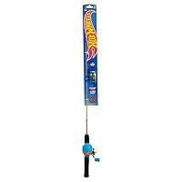 Ugly Stik® Mattel Hot Wheels 3' Spincast Combo - Kids Fishing Combo, Comfortable EVA Handle for Small Hands, Multi-Stop Anti-Reverse, Pre-Spooled with 4lb Line