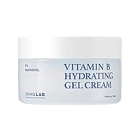 SKIN&LAB] Vitamin B Hydrating Gel Cream, Hyaluronic Acid and Ceramide, After Sun Care Face Moisturizer, Korean Skincare for After Sun Care, Fragrance-free, 3.38 Fl. Oz.