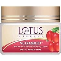 Lotus Herbals Skin Renewal Daily Moisturizing Cream SPF 25-Nutramoist 50g New
