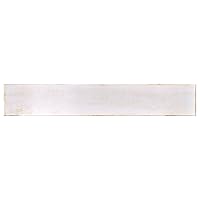 A La Maison Ceilings WPwwg-12 Hand Painted Foam Wood Ceiling Planks 39 in x 6 in, White Washed Gold, Pack of 12