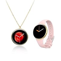 DM75 Ultra Thin Ladies Smart Watch - HD AMOLED Screen, API SDK Support, Necklace Gift Box, Girl's Smart Watch