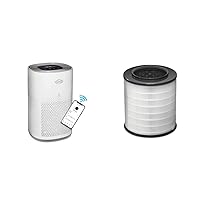 Clorox Smart Air Purifiers for Home, True HEPA Filter, Compatible with Alexa, Medium Rooms up to 1,000 Sq Ft and Clorox Medium Room Air Purifier True HEPA Replacement Filter, 1,000 Sq. Ft. Capacity