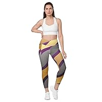 MD Abstractical No 32 Crossover Leggings with Pockets