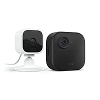 Outdoor 4 (4th Gen) + Blink Mini – Smart security camera, two-way talk, HD live view, motion detection, set up in minutes, Works with Alexa – 1 camera system + Mini (White)