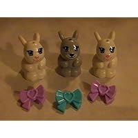 Lego Friends Girl Rabbit Animal Minifigures with Bows
