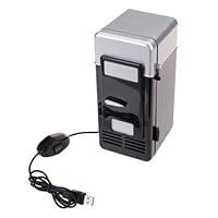 Mini USB-Powered Fridge Cooler for Beverage Drink Cans in Cubicle and Home office