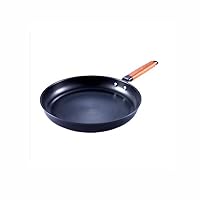 CHCDP Black Frying Pan-Non-Stick Pan, Cast-Iron Pan, Uncoated Frying Pan, Grill Plate