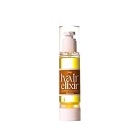 Hair Growth Elixir with Sunflower Oil, Jojoba, Vitamin E Oil, & Jamaican Black Castor Oil, 8oz, All Hair Types, Lightweight, Organic, Moisturizes & Protects Hair