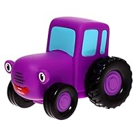 Pink Rubber Tractor Bath Item Inspired by Famous Russian Blue Tractor Cartoon, 4.3 inches