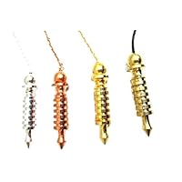 4 Isis Pendulum 6 Ring Plate Brass Copper Gold Silver Plated Healing Dowsing A++ Metal