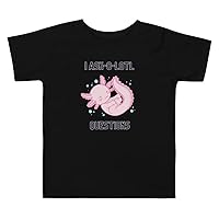 Funny Axolotl Short-Sleeve Toddler T-Shirt | I Ask-O-Lotl Questions | T-Shirt for Toddlers