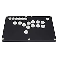 B1-PS-B Ultra-Thin All Buttons Arcade Joystick Game Controller For For PS5/PS4/PS3/PC Black Matte Acrylic Panel