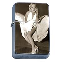 Marilyn Classic Iconic Dress Up Windproof Refillable Flip Top Oil Lighter with Tin Gift Box D-082