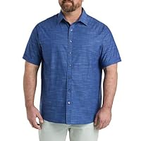 DXL Synrgy Men's Big and Tall Small Plaid Sport Shirt