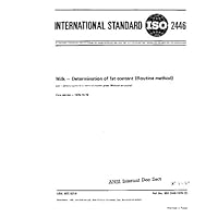 ISO 2446:1976, Milk -- Determination of fat content (Routine method)