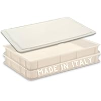 Commercial Dough Proofing Box Tray with Lid, White, 2 Trays + Lid, 23.6