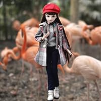 Proudoll 1/6 BJD Doll Body Ball Jointed SD Dolls 15 Joints Move DIY Doll +  Basic Makeup Makeup and Eyes Free Change (29cm(About 11inches), SS)