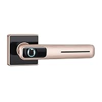 1 Set Smart Electronic Door Lock Fingerprint Lock with Key for Home Kit (Color : Gray)