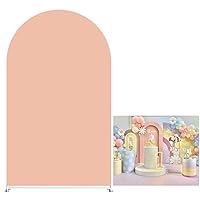 Orange Champagne Arched Backdrop Covers for Groovy Party Arch Stand Covers Birthday Baby Shower Cake Tablecloth Decor Props