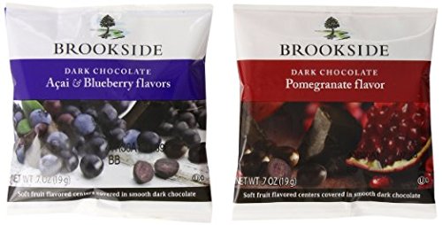 Brookside Chocolates, Dark Chocolate Acai Blueberry and Pomegranate, 0.7 Oz, 40 Count