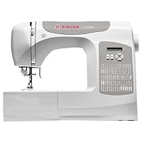 Singer C5200 Grey Sewing Machine, White