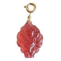 Genuine Jewelry Pendant Natural Strawberry fox Quartz Crystal Gemstone