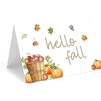 Red Door Inspirations Hello Fall Thanksgiving Note Cards, 25 cards and envelopes