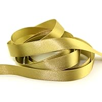 10mm Double Faced Satin Ribbon 6835 Straw - per metre