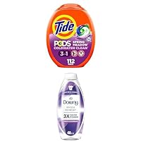 Tide Spring Meadow Tide PODS and Downy Rinse Laundry Kit