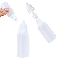 20PCS Plastic Squeezable Dropper Bottle, Portable Eye Liquid Dropper, 20ML Empty Squeezable Drop Bottles with Childproof Cap