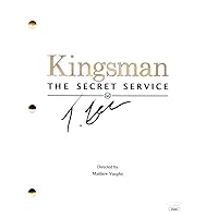 Taron Egerton Signed Autograph Kingsman The Secret Service Full Movie Script Screenplay with James Spence Authentication JSA COA - Eggsy Unwin - Costarring Samuel L Jackson, Colin Firth and Michael Caine