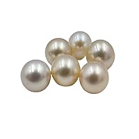 8.5-9 MM (Approx.) Size AA Luster Loose Pearl White-Cream Color Round Shape Pearl Beads Natural Real South Sea Pearl Personalize Gift