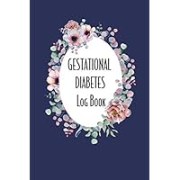 Gestational Diabetes Log Book: A Navy Blue Food Journal and Daily Blood Sugar Tracker