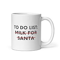 Coffee Ceramic Mug 11oz Funny Saying To Do List Milk For Santa Christmas Women Novelty Christmas To Do 2