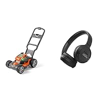 Husqvarna 589289601 Toy Walk Lawn Mower & JBL Tune 510BT: Wireless On-Ear Headphones with Purebass Sound - Black