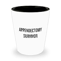Appendectomy Shot Glass Appendix Removal Get Well Gift Appendix Surgery Ceramic Shot Glass Appendectomy Survivor