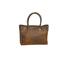 STS Ranchwear Catalina Croc Satchel Brown One Size