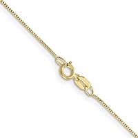 10 kt Yellow Gold Box Chain 22 Inches x 0.5 mm