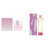 Versace Bright Crystal for Women 3.0 oz Eau de Toilette Spray & Woman for Women 3.4 oz Eau de Parfum Spray