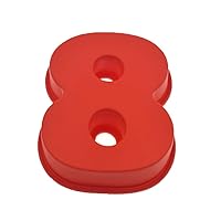 10 Inch Large Silicone Number Molds 0-9 Arabic Number Cake Mold Baking Mold for Birthday Cake (8)