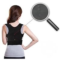 Adjustable back support brace belt stretcher straightener magnetic body posture corrector shoulder Posture Corrector (Medium)