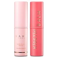 KAHI Multi Balm Stick + Kisstin Pink Face Balm Moisturizer Lip and Check Stick | All-in-One Hydrating Lip Balm Eye Cream Neck Cream Make Up Base & Face Mist Moisture Balm Stick (0.30 fl oz, EA)