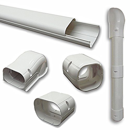 7.5 Ft Line Set Cover Kit 3" for Mini Split and Central Air Conditioner & Heat Pump Line Set Cover Kit Decorative Tubing Cover Product ID: 7581...