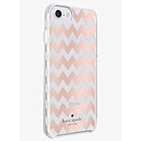 kate spade new york Protective Hardshell Case for iPhone 8/7 - Chevron Rose Gold Foil/Clear