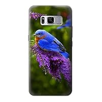 R1565 Bluebird of Happiness Blue Bird Case Cover for Samsung Galaxy S8