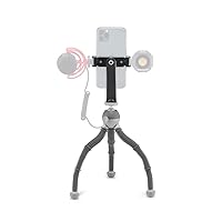 JOBY Camera Tripod, Mini Flexible Stand with GripTight 360 Phone Holder w Cold Shoe Mount, 1/4