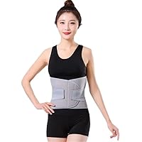 Back Support Brace For Lower Back Pain Relief, Men Women Adjustable Lumbar Decompression Belt Breathable Sports Fitness Waist Trainer For Herniated Disc, Scoliosis ( Color : Gray , Size : XX-Large )